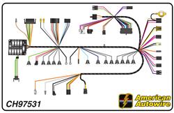 American Autowire Factory-Fit Wiring Harnesses for 1969 CHEVELLE, EL CAMINO - CH97531