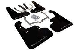 Rally Armor UR Mud Flaps for 2017-2023 IMPREZA, WRX, 2017-2021 WRX STI - MF45-UR-BLK/SIL