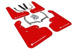 Rally Armor UR Mud Flaps for 2017-2023 IMPREZA, WRX, 2017-2021 WRX STI - MF45-UR-RD/WH