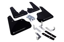 Rally Armor UR Mud Flaps for 2015-2016 WRX STI, WRX, 2012-2016 IMPREZA - MF22-UR-BLK/SIL