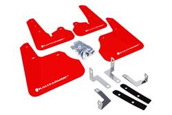 Rally Armor UR Mud Flaps for 2015-2016 WRX STI, WRX, 2012-2016 IMPREZA - MF22-UR-RD/WH