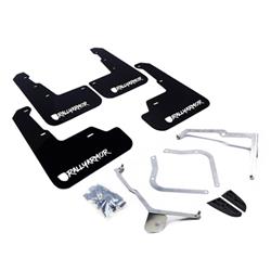 Rally Armor UR Mud Flaps for 2015-2021 WRX, WRX STI - MF32-UR-BLK/WH-X
