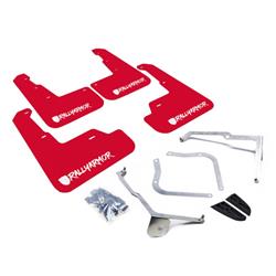 Rally Armor UR Mud Flaps for 2015-2021 WRX, WRX STI - MF32-UR-RD/WH-X