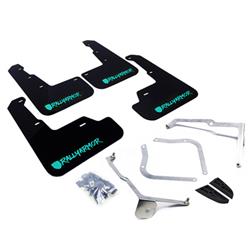 Rally Armor UR Mud Flaps for 2015-2021 WRX, WRX STI - MF32-UR-BLK/TL-X