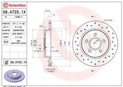 Brembo Xtra Drilled Performance Rotors for 2012-2018 FOCUS - 08.A725.1X