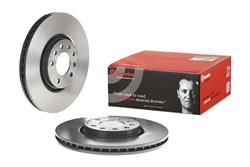 Brembo Prime UV Coated Brake Rotors for 1999-2002 9-3, 2000-2009 9-5, 2008 ASTRA - 09.9369.11