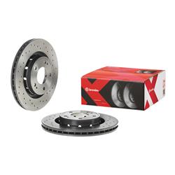Brembo Xtra Drilled Performance Rotors for 2009-2015 LANCER, 2004-2006 OUTLANDER, 2018-2022 OUTLANDER PHEV - 09.A738.1X