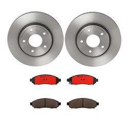 Brembo Disc Brake Pad and Rotor Kits for 2015-2018 CITY EXPRESS, 2011-2014 LEAF, 2013-2021 NV200 - KT00547