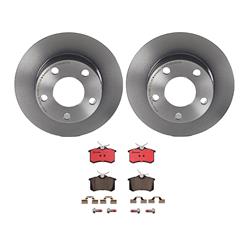 Brembo Disc Brake Pad and Rotor Kits for 1999-2001 A6, 1998-2005 PASSAT - KT00654