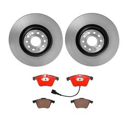 Brembo Disc Brake Pad and Rotor Kits for 2010-2013 GOLF, 2012-2013 GOLF R, 2010-2014 GTI - KT00981