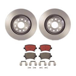Brembo Disc Brake Pad and Rotor Kits for 2012-2013 GOLF R, 2010-2021 GTI - KT00A08