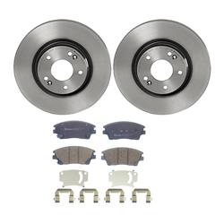 Brembo Disc Brake Pad and Rotor Kits for 2017-2020 ELANTRA, 2017-2022 SPORTAGE, 2018 TUCSON - KT00A33