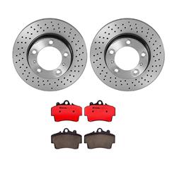 Brembo Disc Brake Pad and Rotor Kits for 2005-2008 BOXSTER, 2007-2008 CAYMAN - KT00A68