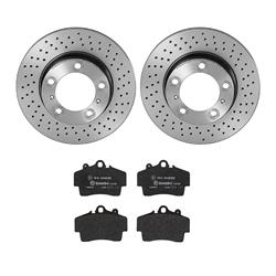Brembo Disc Brake Pad and Rotor Kits for 2005-2008 BOXSTER, 2007-2008 CAYMAN - KT04385
