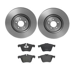 Brembo Disc Brake Pad and Rotor Kits for 2014-2023 F-TYPE, 2012-2015 XF, 2010-2019 XJ - KT04396