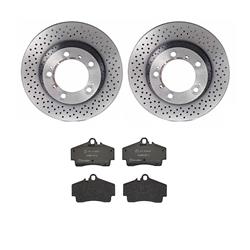 Brembo Disc Brake Pad and Rotor Kits for 2005-2012 BOXSTER, 2006-2012 CAYMAN - KT04417