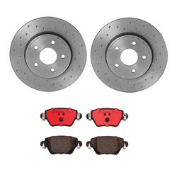 Brembo Disc Brake Pad and Rotor Kits for 2002-2005 X-TYPE - KTX0094