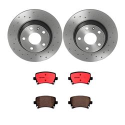 Brembo Disc Brake Pad and Rotor Kits for 2008-2009 TT, 2009-2015 TT QUATTRO - KTX0097