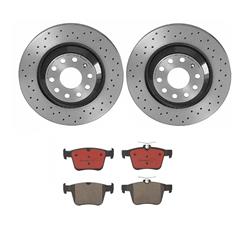 Brembo Disc Brake Pad and Rotor Kits KTX0136
