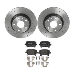 Brembo Disc Brake Pad and Rotor Kits for 2008-2009 TT, 2009-2015 TT QUATTRO - KTX4060