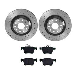 Brembo Disc Brake Pad and Rotor Kits KTX4079