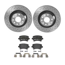 Brembo Disc Brake Pad and Rotor Kits for 2012-2013 GOLF R, 2010-2021 GTI - KTX4089