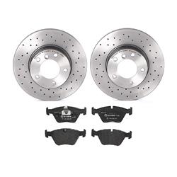 Brembo Disc Brake Pad and Rotor Kits for 2003 525I, 1999-2000 528I - KTX4099