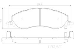 Brembo NAO Ceramic Brake Pads P18039N