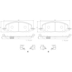 Brembo Prime Ceramic Brake Pads for 2020-2023 AVIATOR, 2020-2025 EXPLORER - P24243N