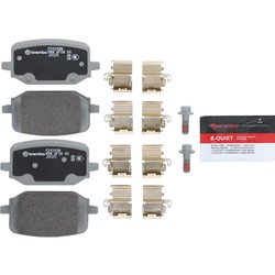 Brembo NAO Ceramic Brake Pads for 2020-2025 EXPLORER, 2020-2022 POLICE INTERCEPTOR UTILITY - P24249N