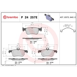 Brembo Beyond EV Brake Pads for 2021-2025 MUSTANG MACH-E - P24257E