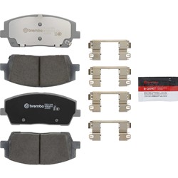 Brembo NAO Ceramic Brake Pads for 2020-2025 PALISADE, 2020-2024 TELLURIDE - P30116N