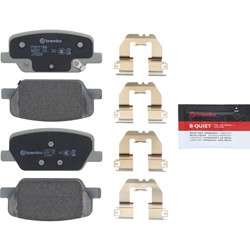 Brembo NAO Ceramic Brake Pads for 2020-2025 PALISADE, 2019-2020 SANTA FE, 2020-2024 TELLURIDE - P30118N