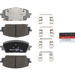 Brembo NAO Ceramic Brake Pads for 2022-2023 SANTA CRUZ, 2021-2023 SANTA FE, 2021-2024 SORENTO - P30142N