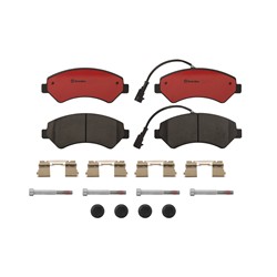 Brembo NAO Ceramic Brake Pads for 2014-2021 PROMASTER 1500, PROMASTER 2500, PROMASTER 3500 - P61118N