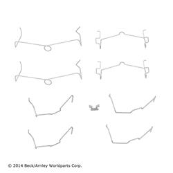 Beck/Arnley Brake Hardware for 2007-2017 LS460, 2008-2016 LS600H - 084-1918