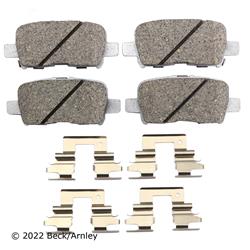 Beck/Arnley OE Disc Brake Pads for 2001-2006 MDX, 2002-2004 ODYSSEY, 2003-2008 PILOT - 085-6677