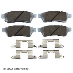 Beck/Arnley OE Disc Brake Pads for 2009-2012 EQUATOR, 2005-2025 FRONTIER, 2005-2015 XTERRA - 085-6727