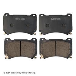 Beck/Arnley OE Disc Brake Pads for 2011 EQUUS, 2009-2014 GENESIS - 089-1826