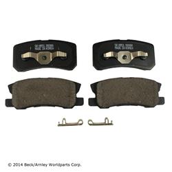 Beck/Arnley OE Disc Brake Pads for 2009-2012 LANCER, 2007-2015 OUTLANDER, 2011-2012 OUTLANDER SPORT - 089-1847