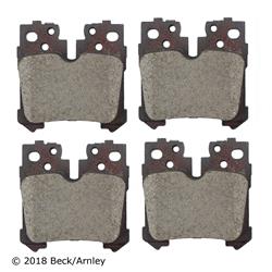 Beck/Arnley OE Disc Brake Pads for 2007-2017 LS460, 2018-2019 LS500, 2008-2016 LS600H - 089-1993