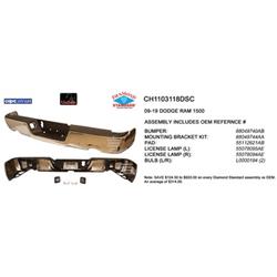 Coast to Coast International Body Parts - Bumpers for 2011-2018 1500, 2019 1500 CLASSIC, 2009-2010 RAM 1500 - CH1103118DSC
