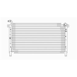 Body Parts Air Conditioning Condensers for 1993-1994 D21, 1993-1995 PATHFINDER, 1995-1997 PICKUP - CND38242