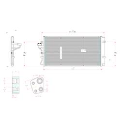 Body Parts Air Conditioning Condensers for 2009-2015 CTS - CND3875