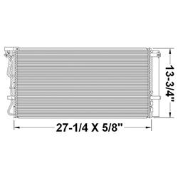 Body Parts Air Conditioning Condensers for 2010-2012 GENESIS COUPE - CND3949