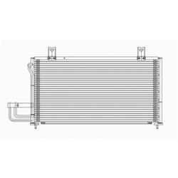 Body Parts Air Conditioning Condensers for 1998-2001 SEPHIA, 2002-2004 SPECTRA - CNDDPI3017