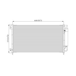 Body Parts Air Conditioning Condensers for 2003-2007 ACCORD - CNDDPI3152