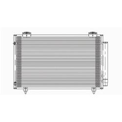 Body Parts Air Conditioning Condensers for 2005-2008 COROLLA, MATRIX - CNDDPI3299