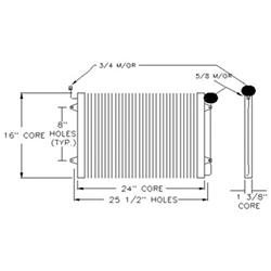 Body Parts Air Conditioning Condensers for 2005-2007 CARAVAN, GRAND CARAVAN, TOWN & COUNTRY - CNDDPI3320