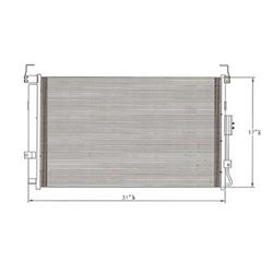 Body Parts Air Conditioning Condensers for 2007-2008 ENTOURAGE, 2006-2012 SEDONA - CNDDPI3578
